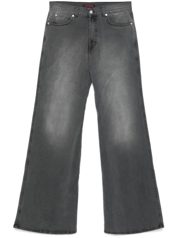 LỰU ĐẠN Phat wide-leg Jeans | Grey | FARFETCH