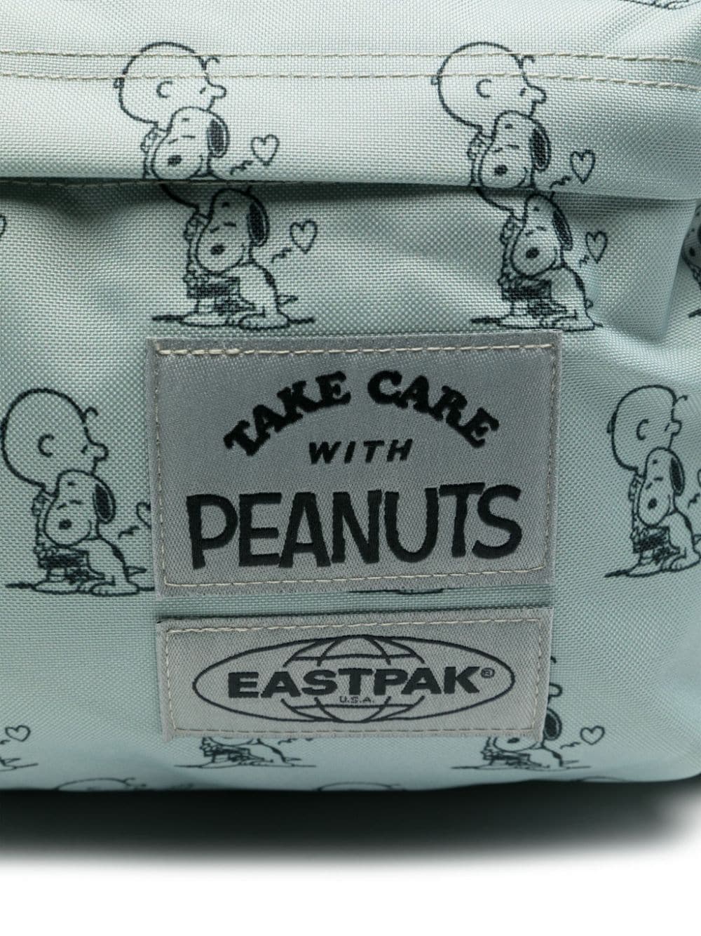 Shop Eastpak X Peanuts Backpack In Green