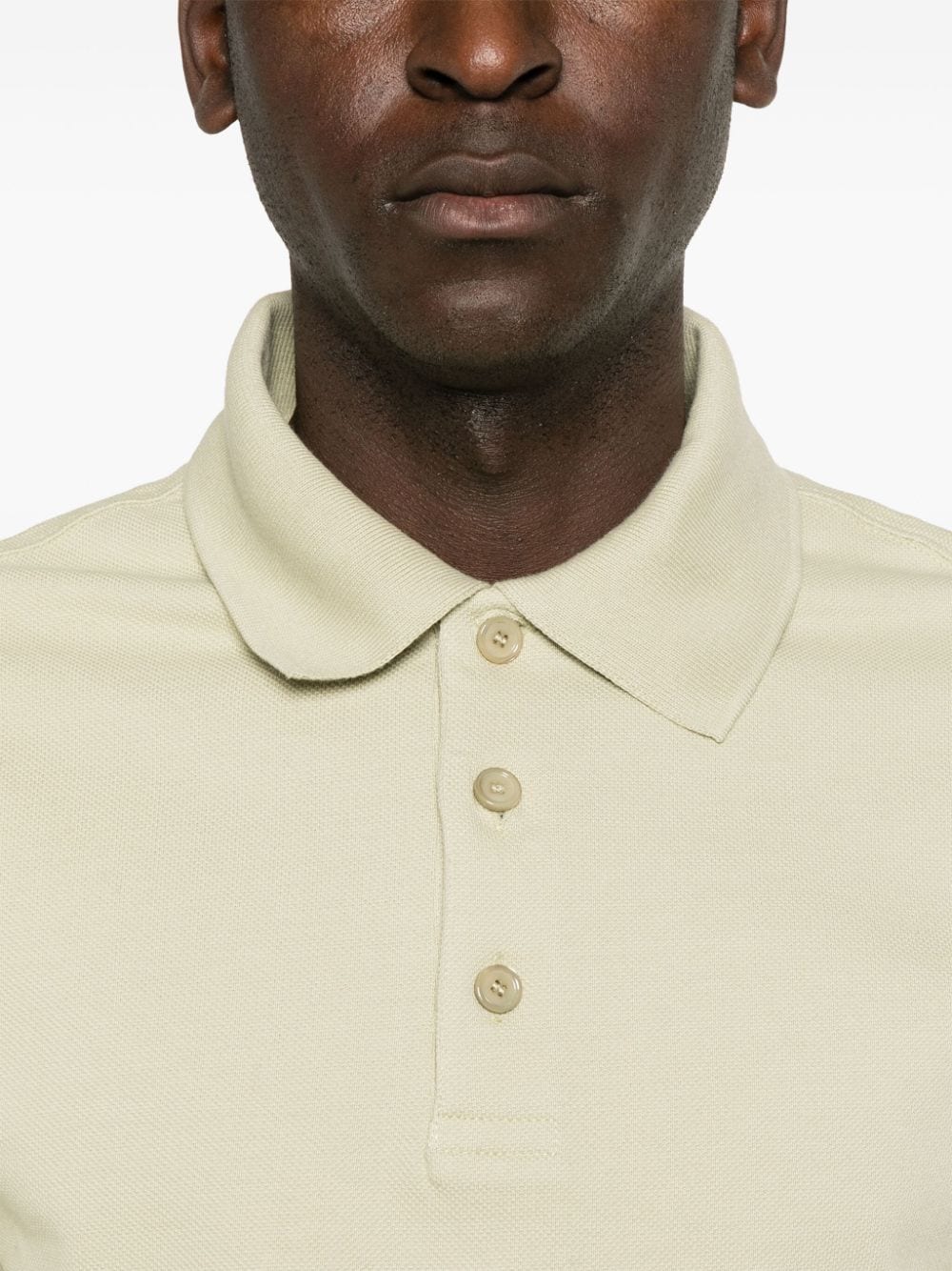 Shop Burberry Logo-embroidered Polo Shirt In Green