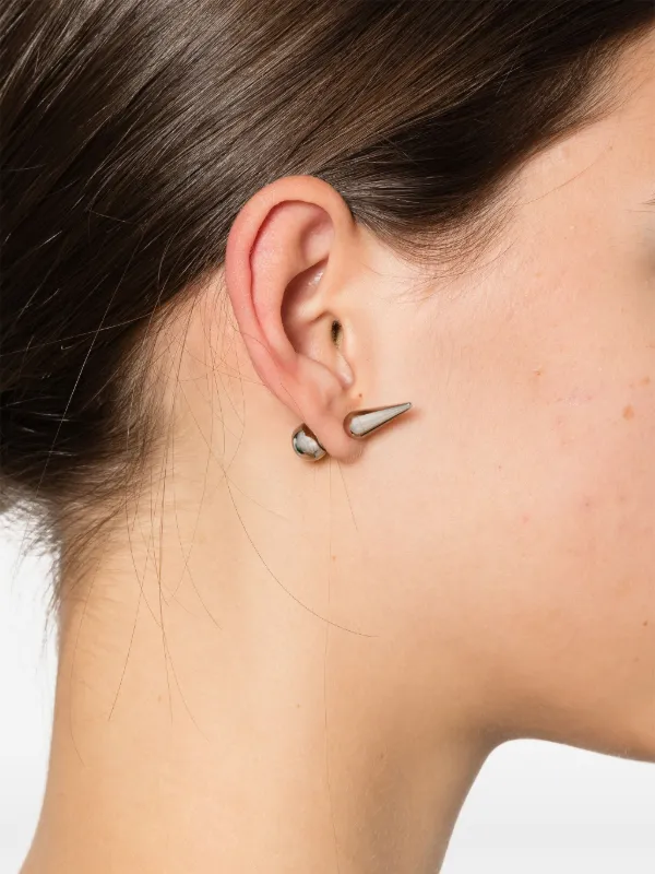 ピアス JIL SANDER SILVER L EARRINGS Jil Sander spike-stud Earrings | Silver | FARFETCH