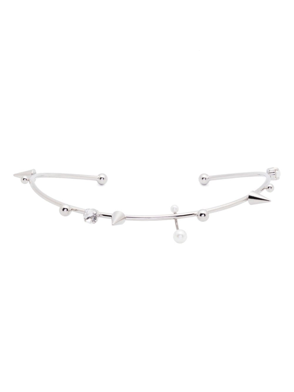 Shop Justine Clenquet Sade Chocker In Silver