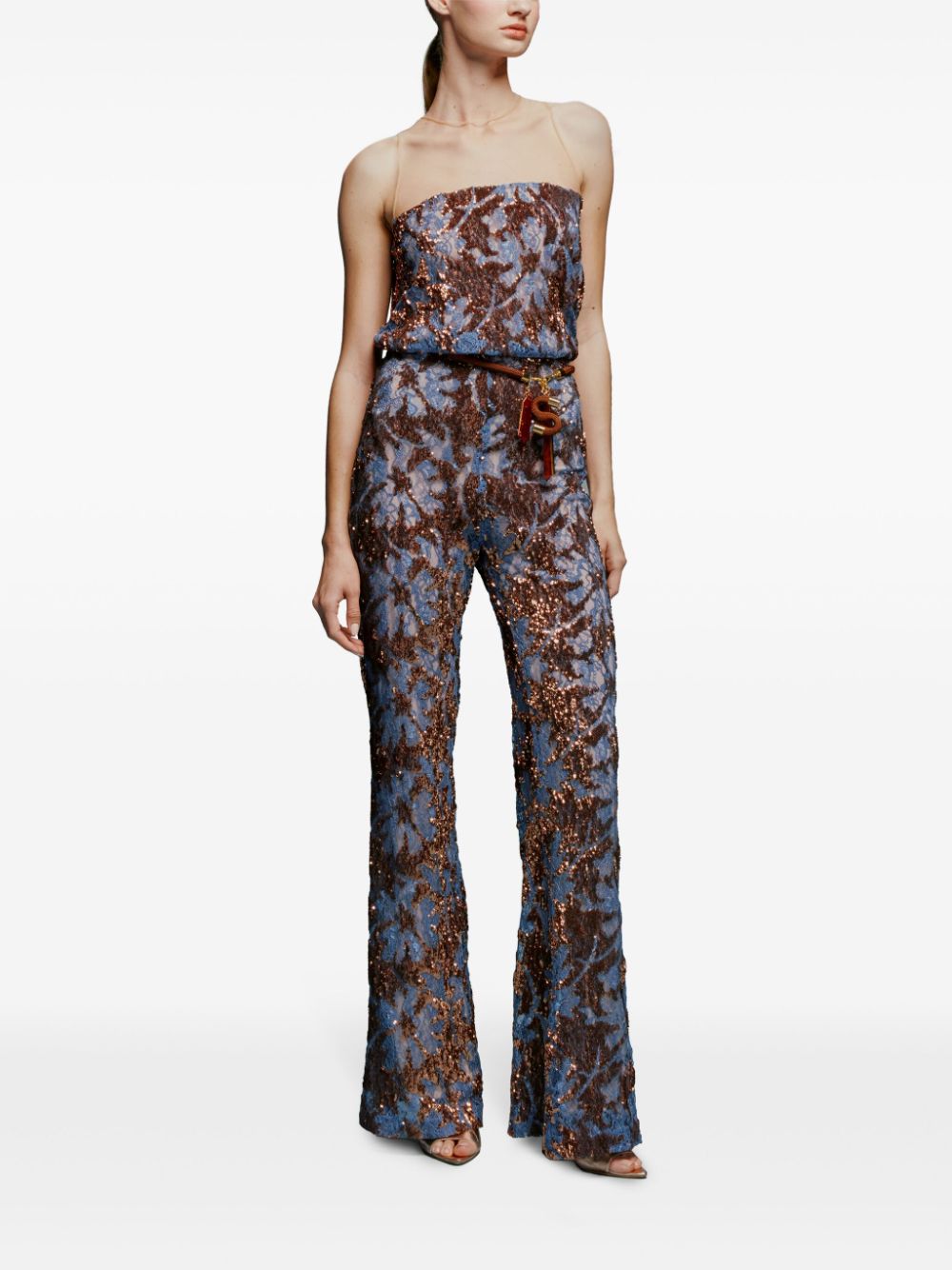 Silvia Tcherassi Avellino flared trousers - Blauw