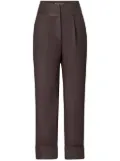 Silvia Tcherassi Moad cropped trousers - Brown