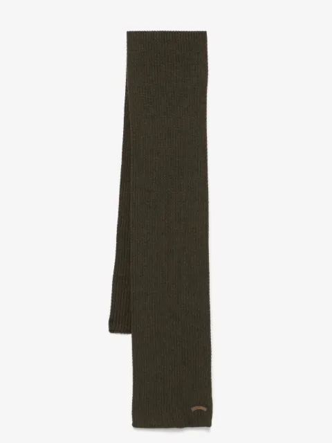 Paul & Shark logo-patch scarf