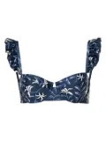 Agua By Agua Bendita Kiwi Café bikini top - Blue