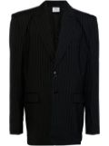 VETEMENTS striped blazer - Blue