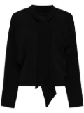 ALAINPAUL tie-neck blouse - Black