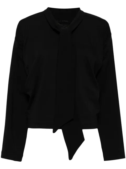 ALAINPAUL blusa con moño en el cuello