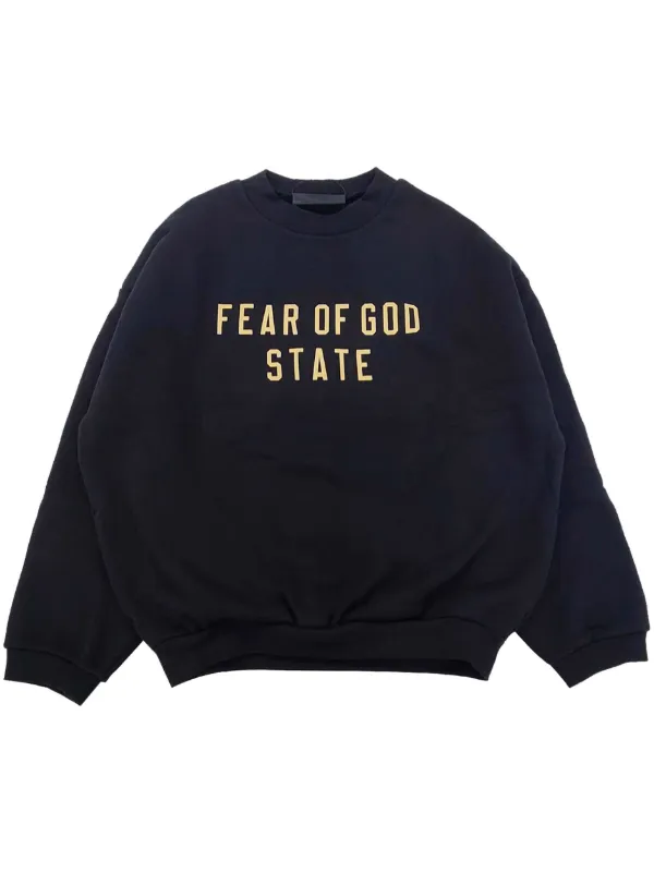 FEAR OF GOD ESSENTIALS logo-print Sweatshirt Black