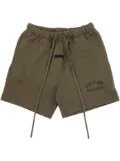 FEAR OF GOD ESSENTIALS logo-print shorts - Green