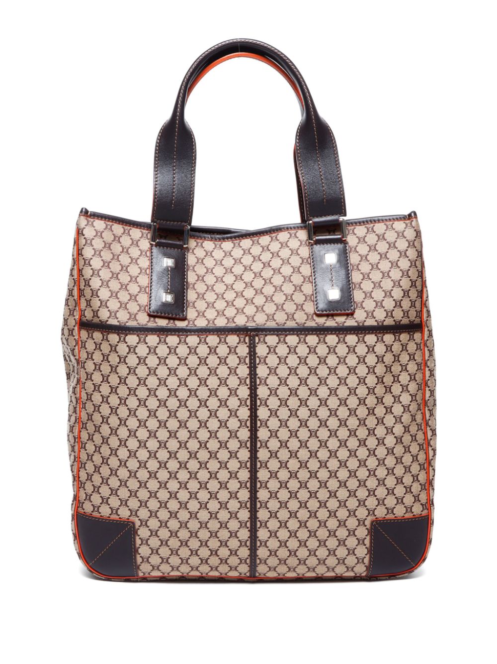 Céline Pre-Owned Macadam canvas tote bag - Brown