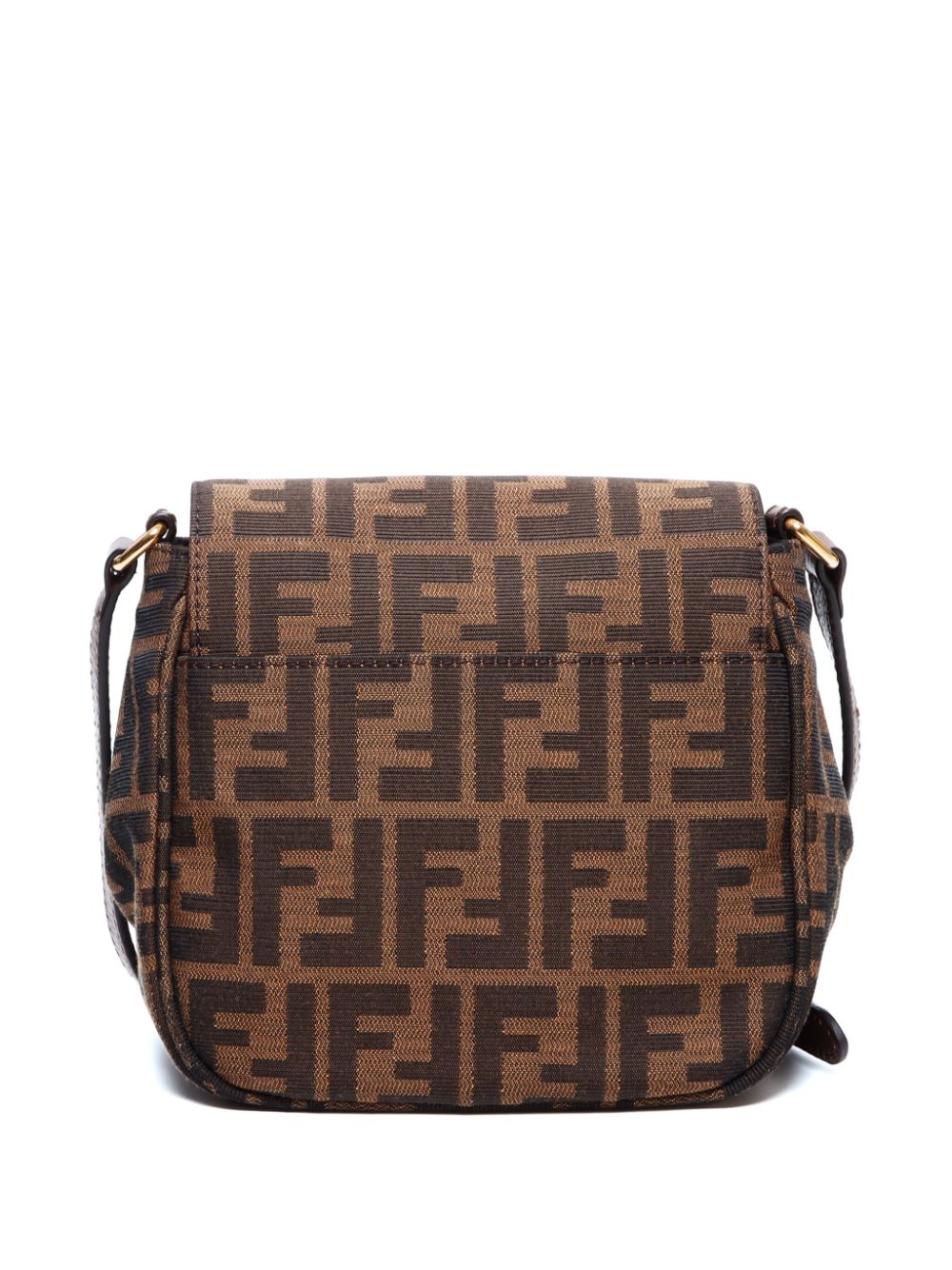 Fendi Pre-Owned Zucca canvas crossbody bag - Bruin