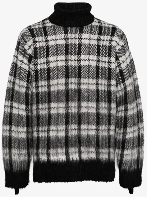 Helmut Lang سويتر ناعم برقبة عالية مطوية