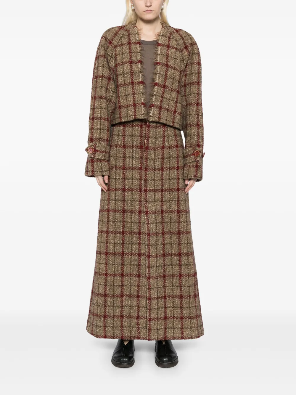 umawang Uma Wang Gauche rok - Bruin