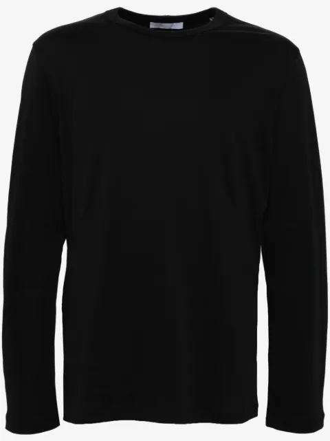 Helmut Lang 로고 프린트 긴소매 티셔츠