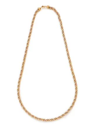 Christian Dior Pre-Owned ロープチェーン ネックレス | ゴールド 