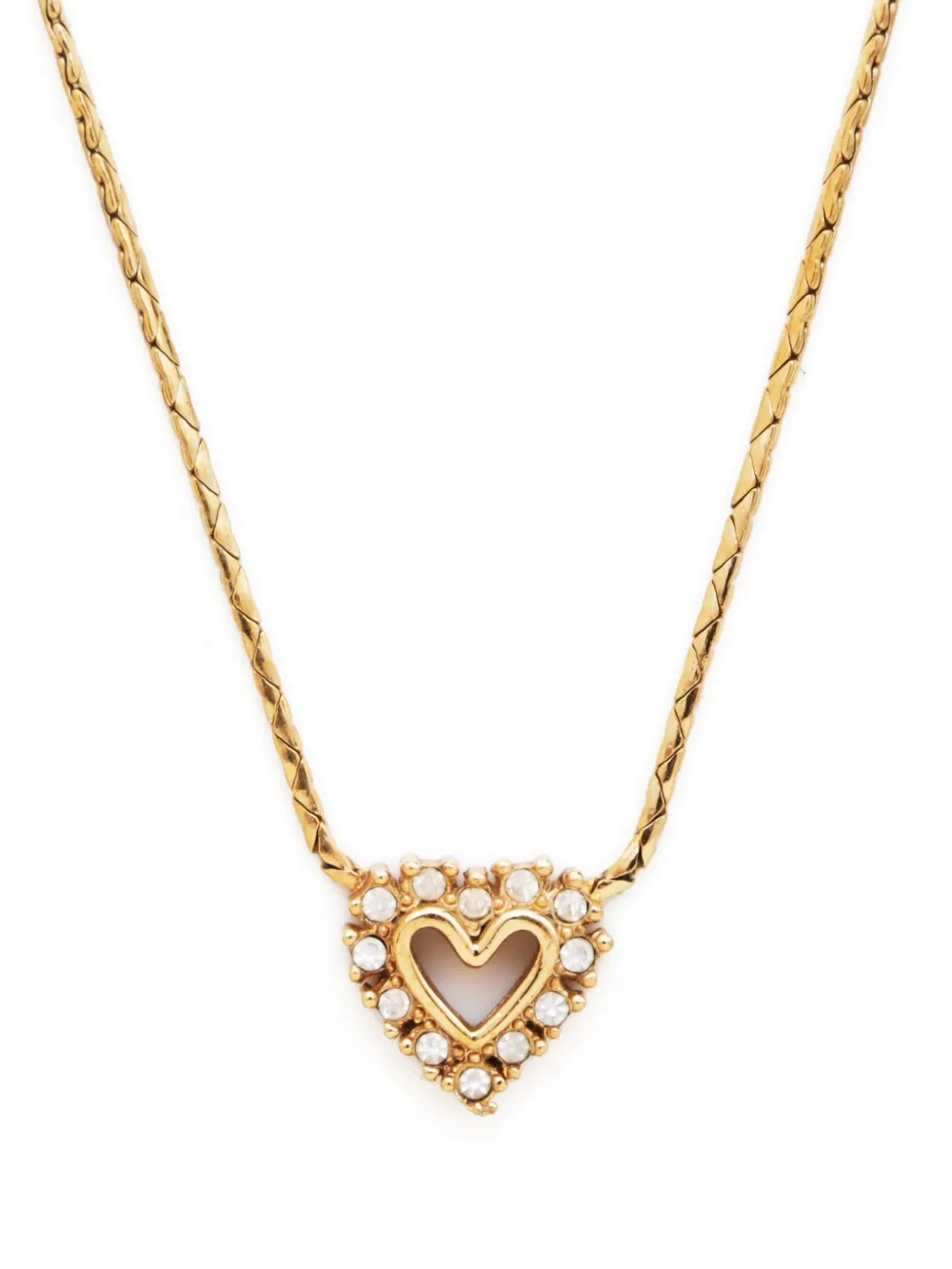 Christian Dior Pre-Owned collar con dije de corazón | Image 2