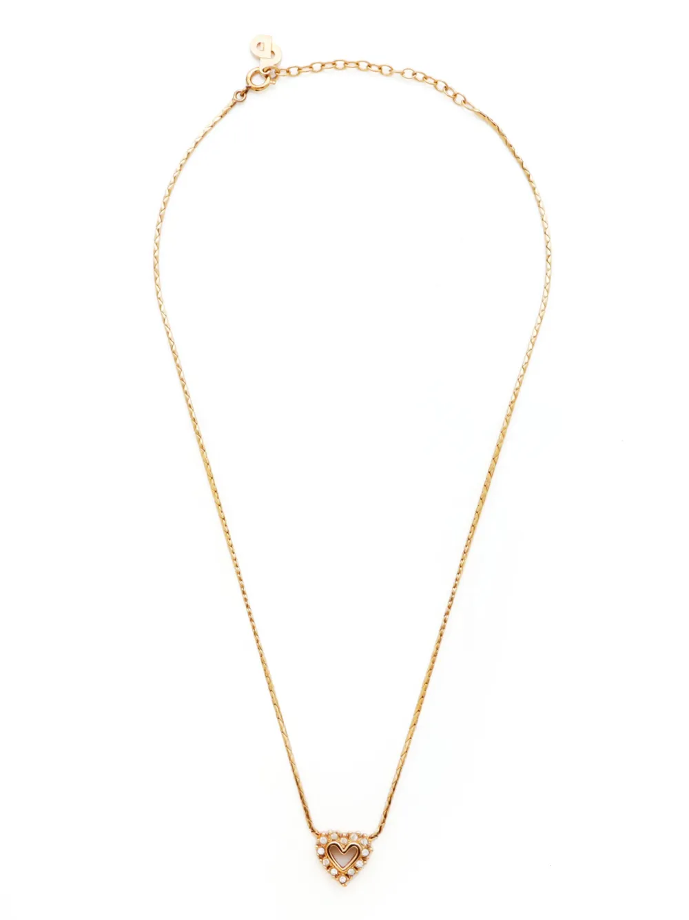 Christian Dior Pre-Owned collar con dije de corazón | dorado | Image 1