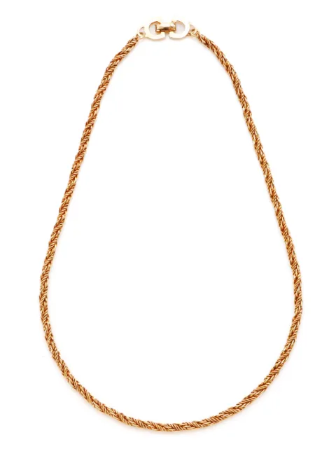 Christian Dior Pre-Owned collar de cadena con logo CD