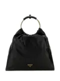 Prada triangle-logo bucket bag - Black