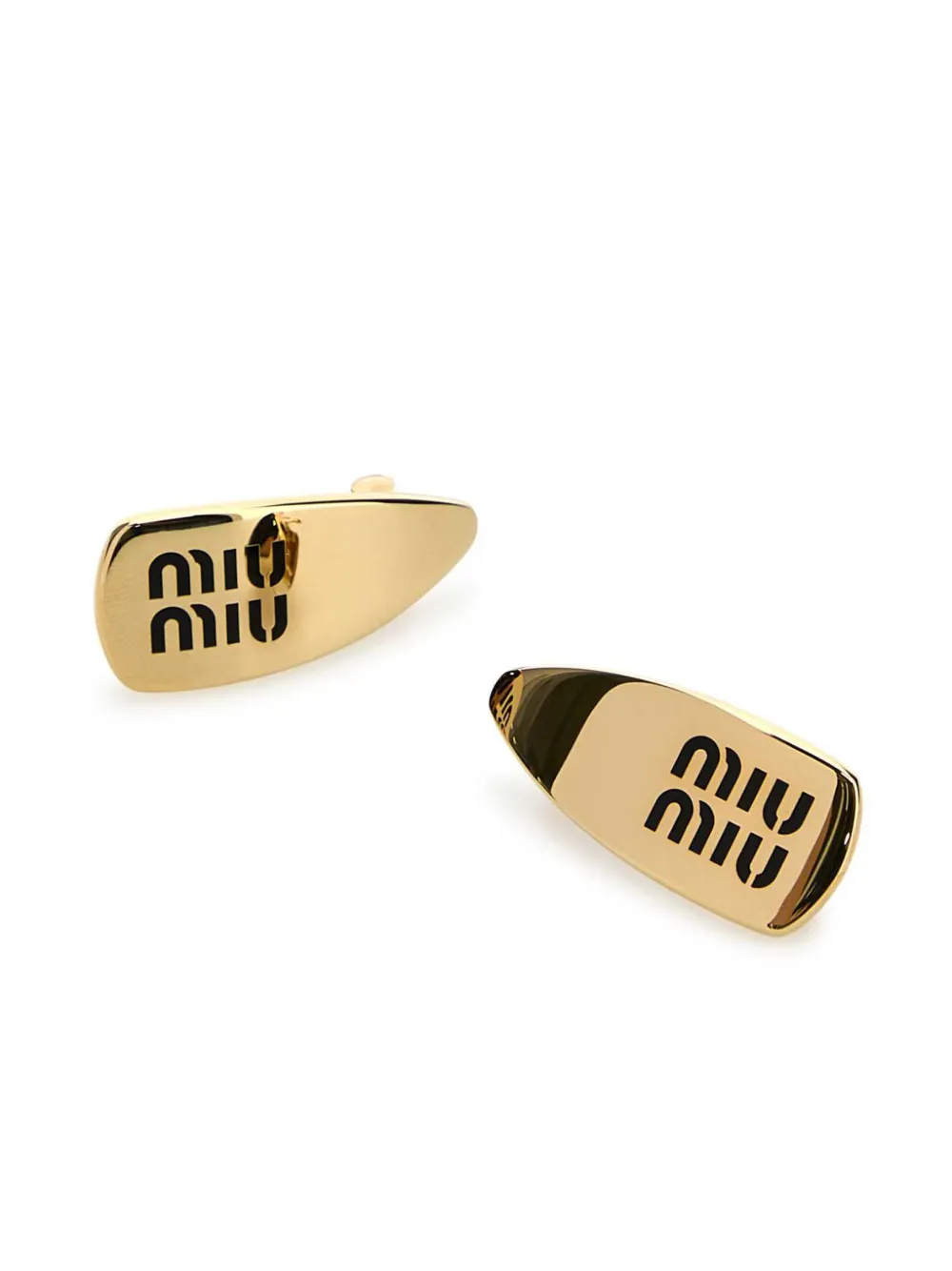 Miu Haarclip met logoplakkaat F0002 BLACK