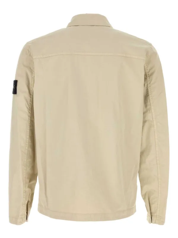 stone island twill shirt jacket
