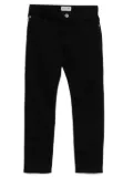 Moschino Kids logo-patch jeans - Black