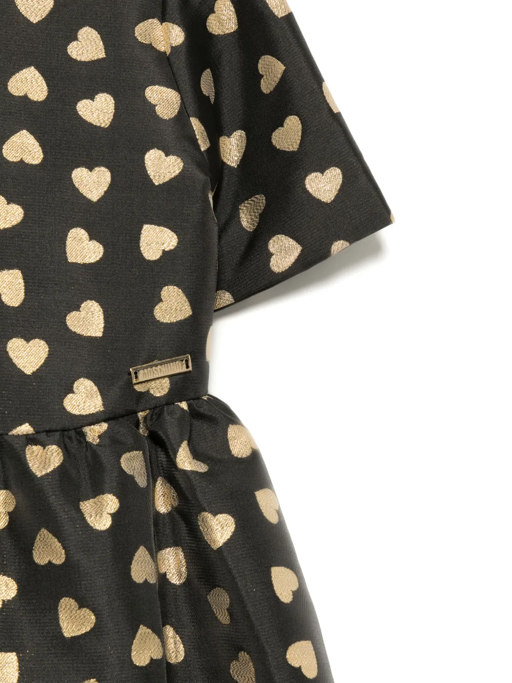 Moschino Kids Jurk met all-over print Zwart