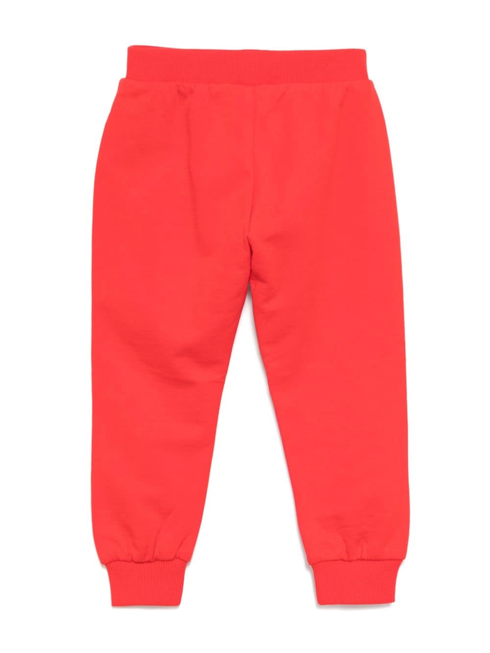 Moschino Kids logo-print cotton track pants - Rood