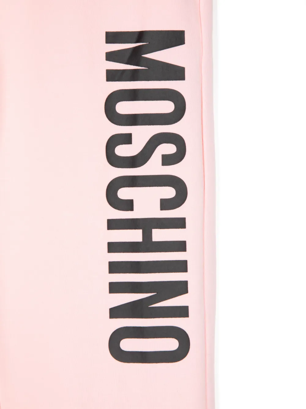 Moschino Kids Broek met logoprint Roze