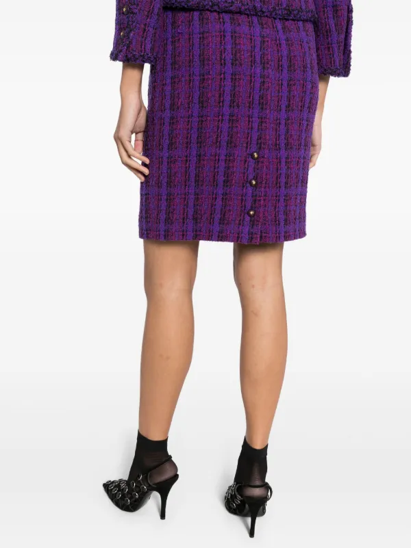 CHANEL Pre-Owned 1995 Tweed Suit Set | Purple | FARFETCH JO