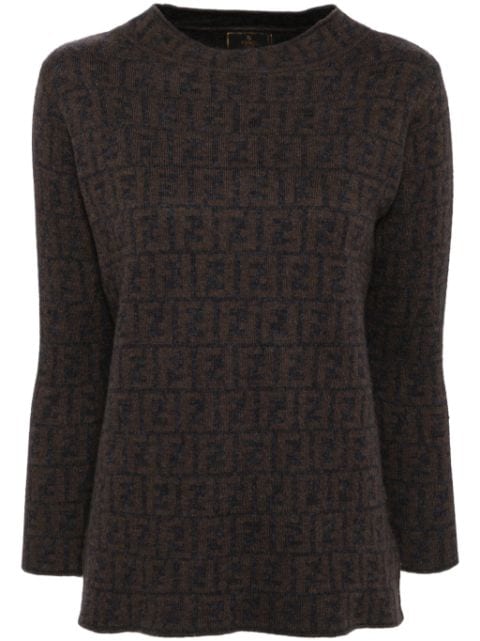 1990-2000s FF-logo pattern jumper