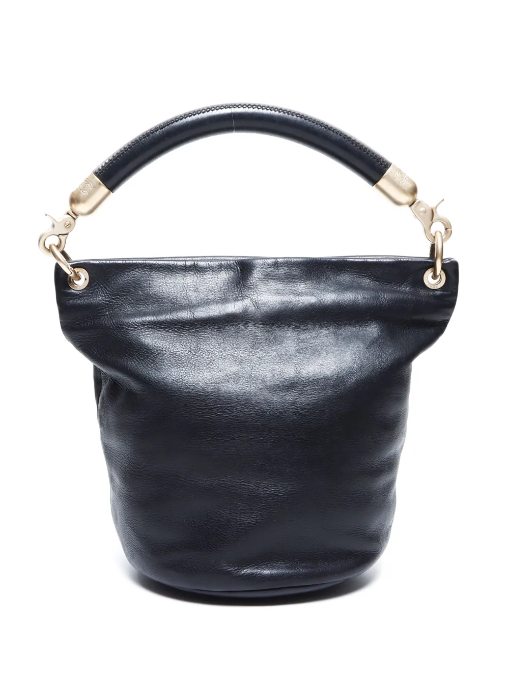 CHANEL Pre-Owned 2003-2004 CC-logo bucket bag - Zwart