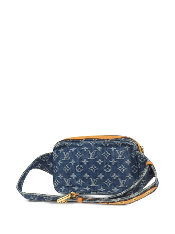 Louis Vuitton Pre Owned 2007 Monogram Denim belt bag women Denim One Size Blue