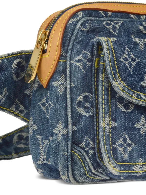 Louis Vuitton Pre Owned Sac Banane En Jean Monogramme 2007 Bleu FARFETCH CM
