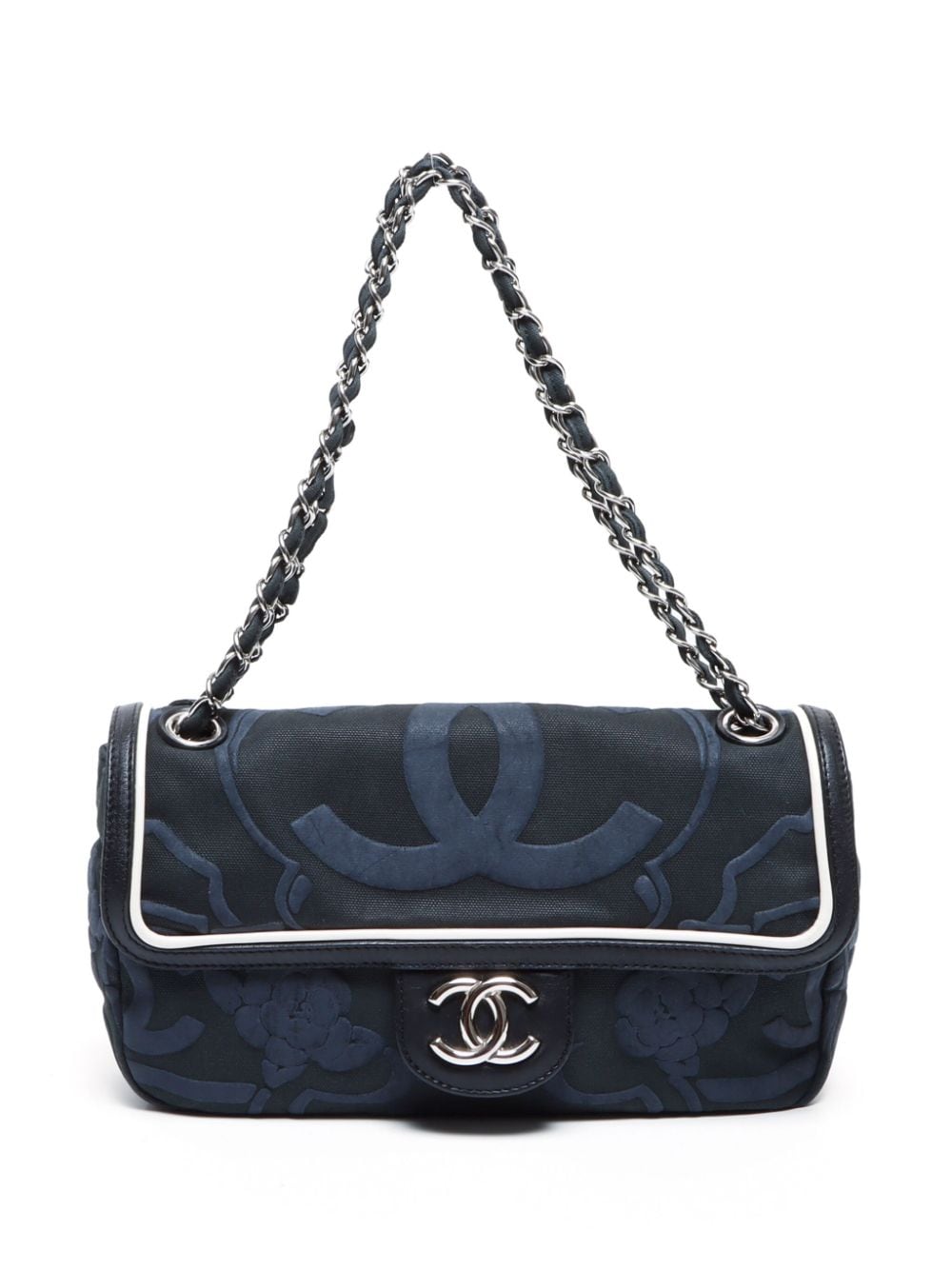 CHANEL Pre-Owned 2008-2009 Camellia shoulder bag - Schwarz