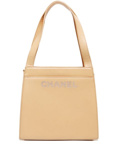 HOT SALE CHANEL 1998 logo-lettering tote bag Women