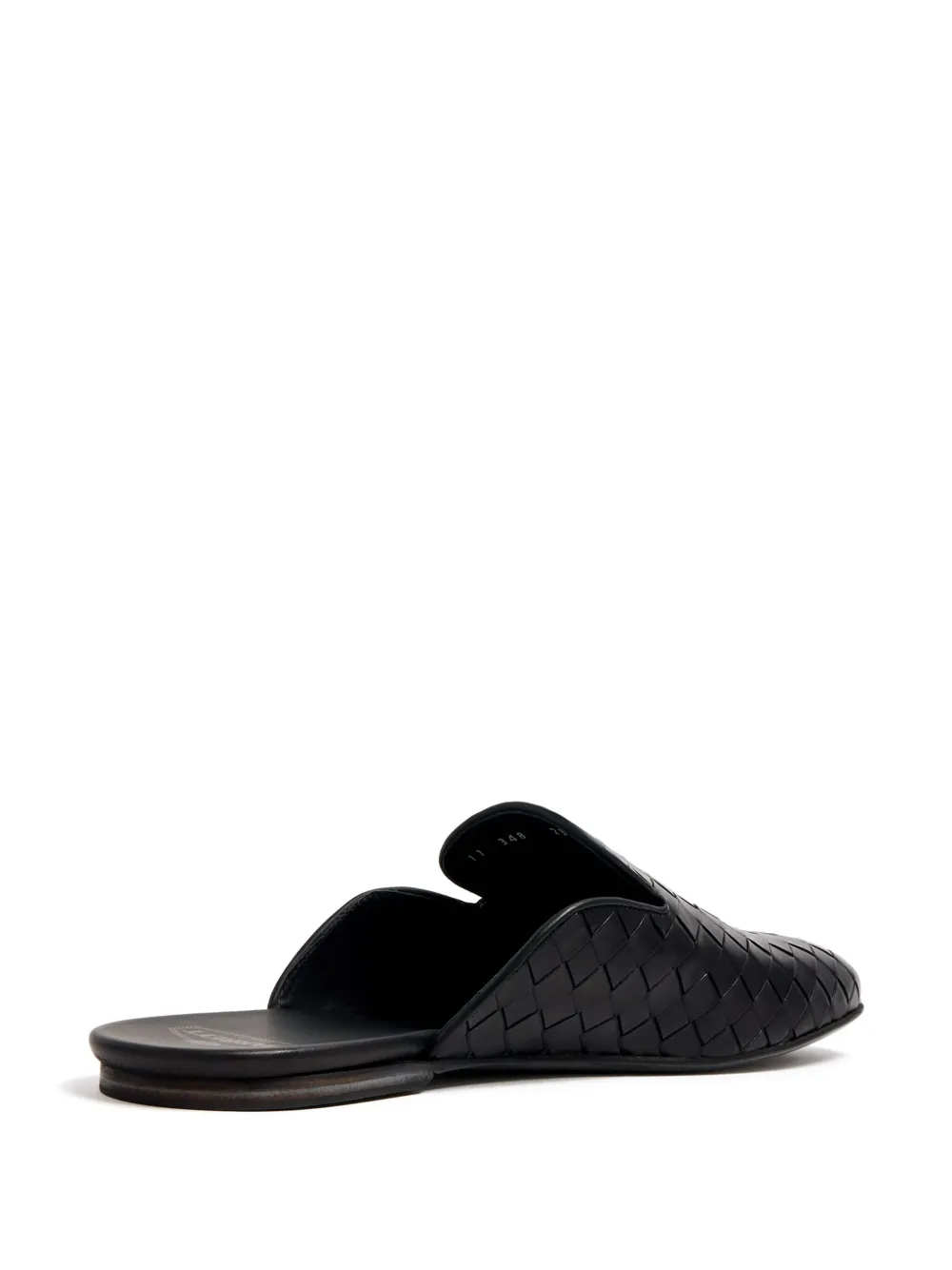 Barrett woven leather slippers Black