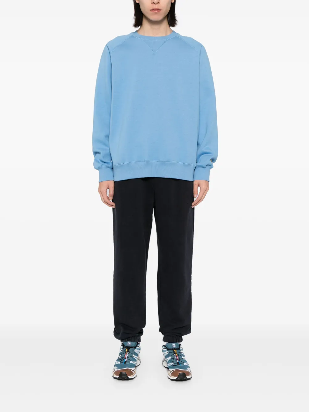 Lacoste Regular-fit katoenen joggingbroek - Zwart