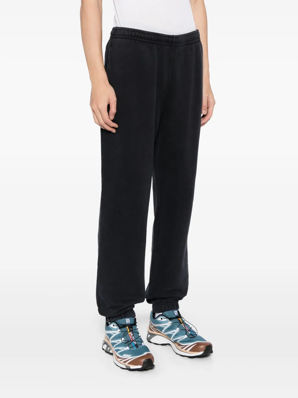 Lacoste Regular-fit katoenen joggingbroek Zwart