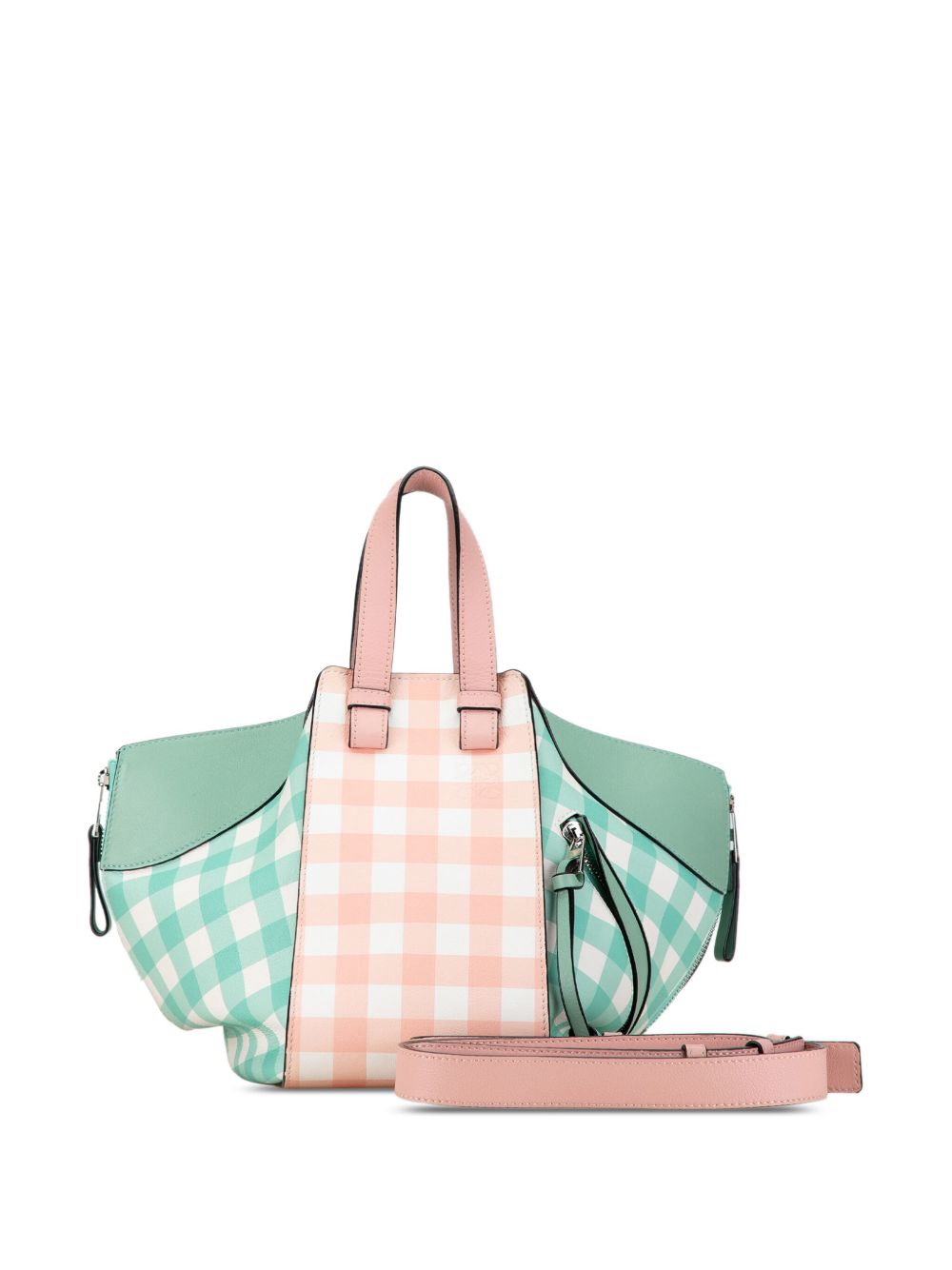 Loewe 2018 Small Hammock Gingham satchel Women