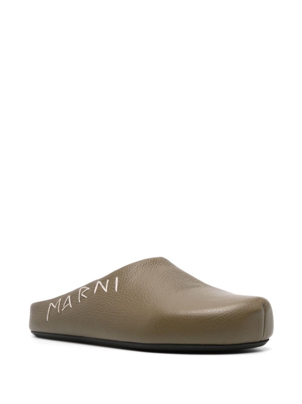 Marni Fussbett sabot pantoffels - Groen