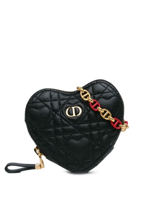 Christian Dior Pre-Owned 2021 DiorAmour Caro Heart Pouch with Chain crossbody bag