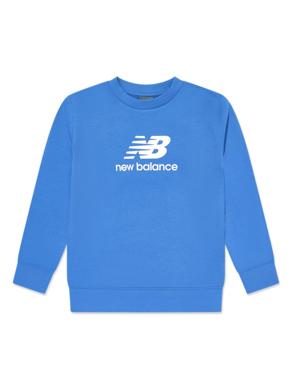 New Balance Kids brushed logo-print sweater - Blue