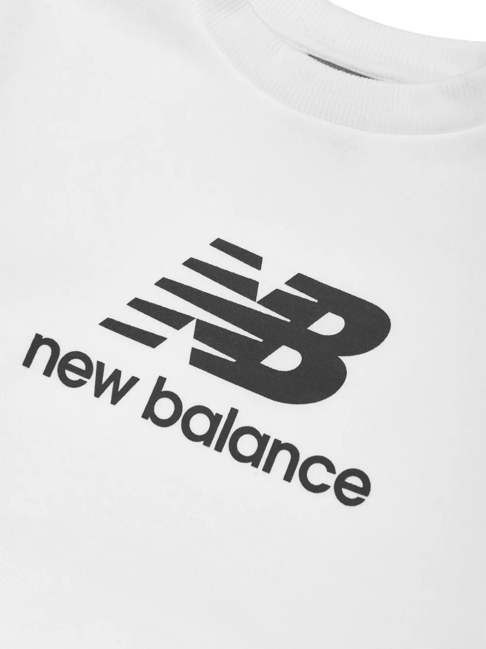 New Balance Kids Sweater met logoprint Wit