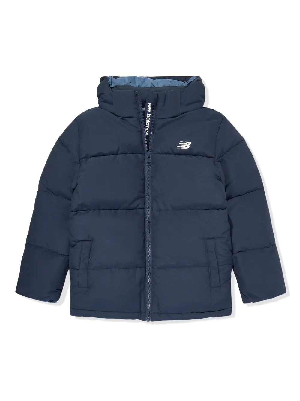 New Balance Kids Piumino Con Stampa Blu FARFETCH IT