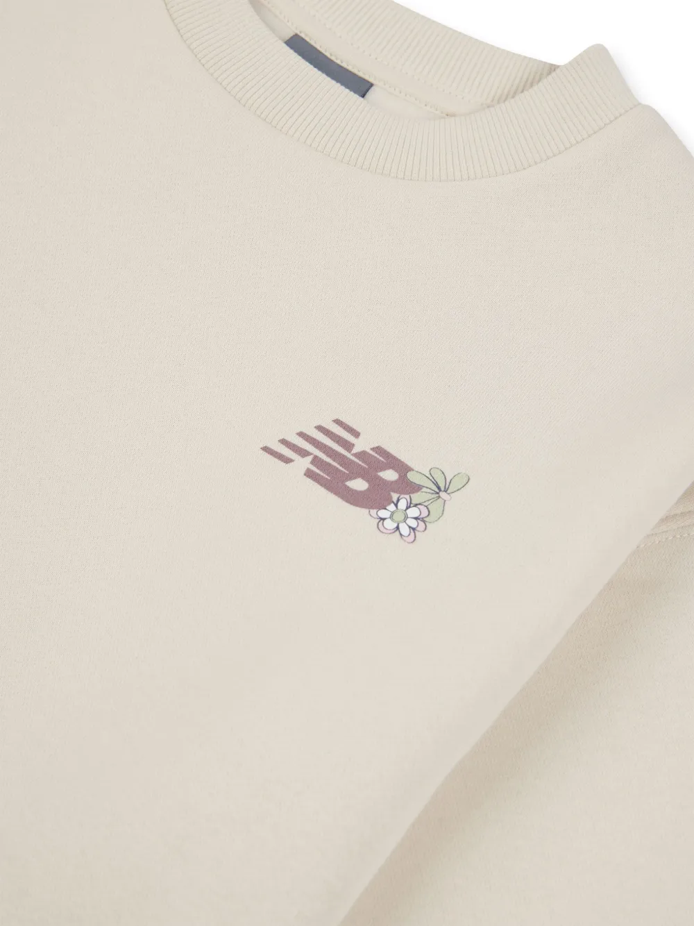 New Balance Kids Sweater met logoprint Beige