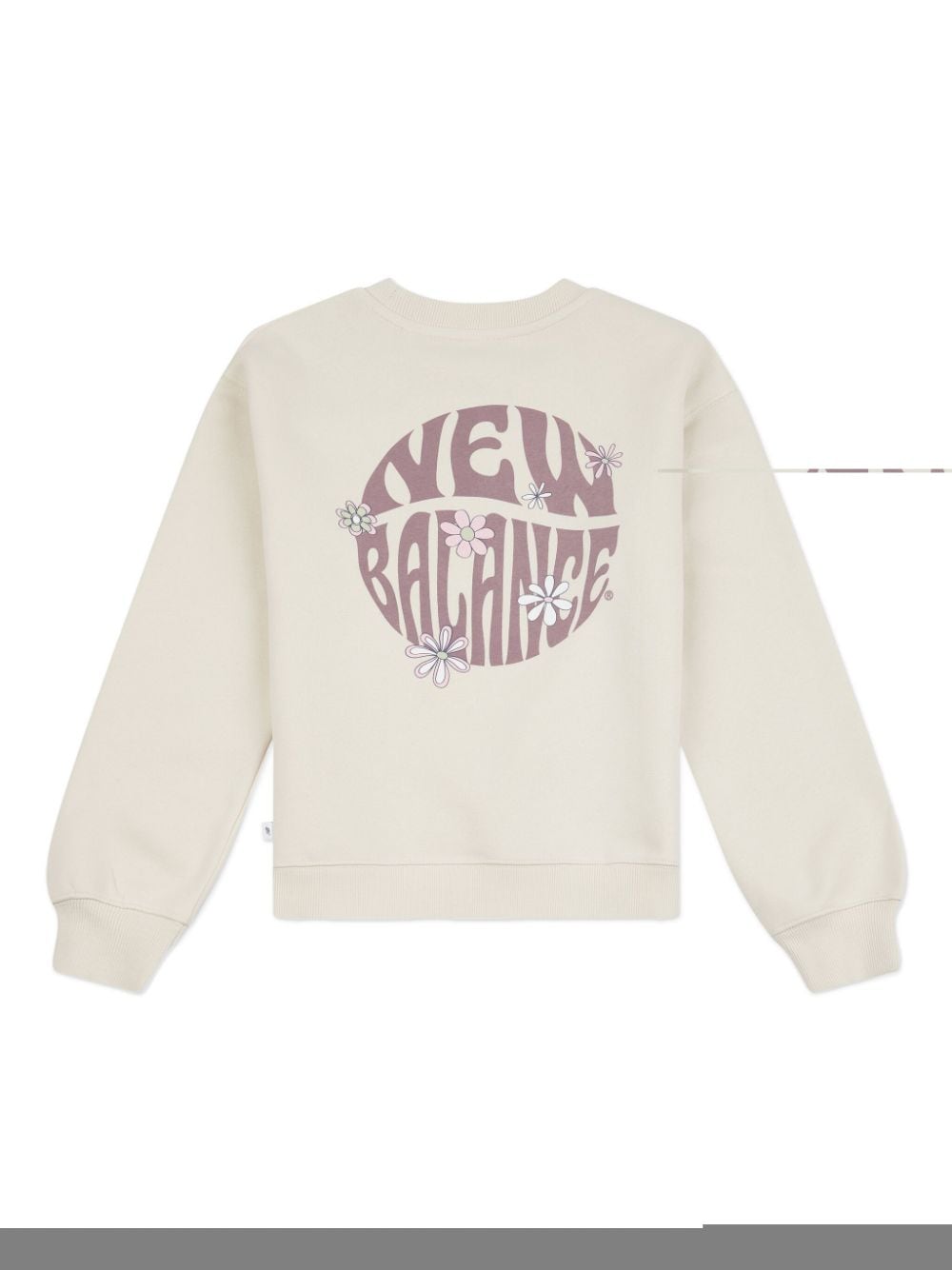 New Balance Kids logo-print sweatshirt - Beige