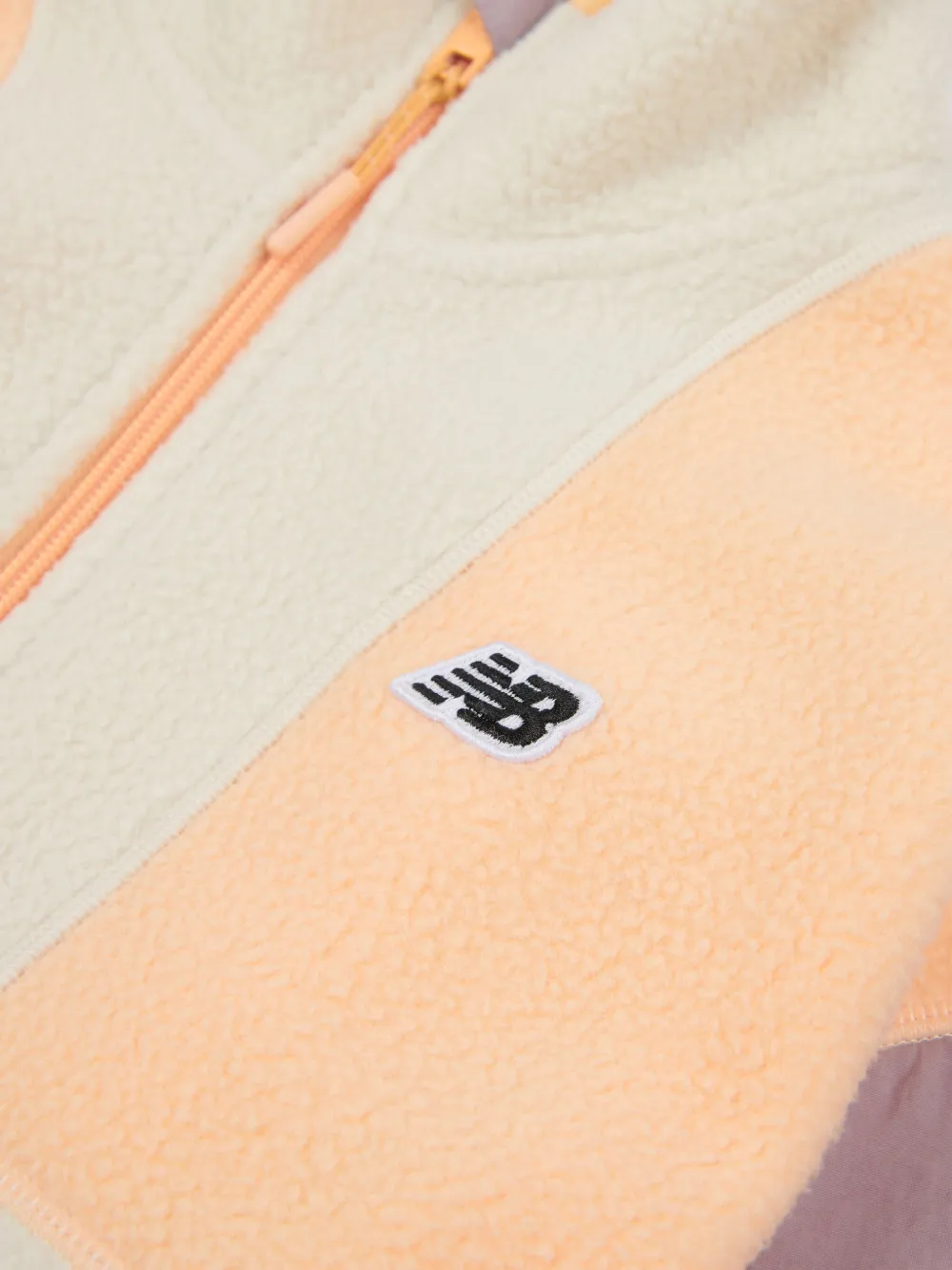 New Balance Kids Borg fleece jack Beige
