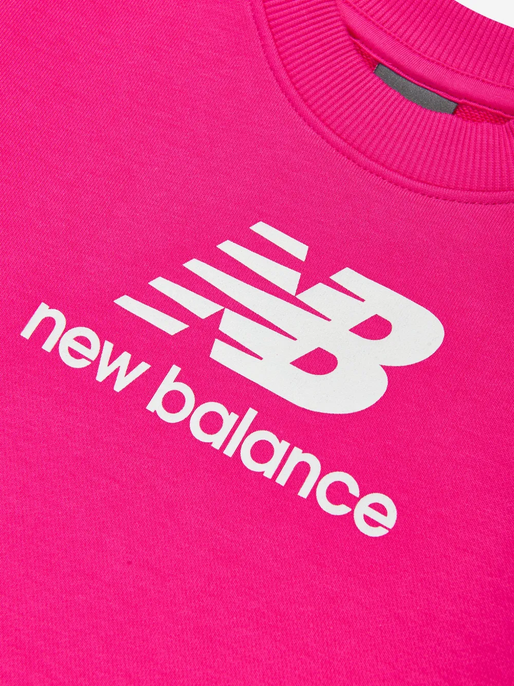 New Balance Kids Sweater met logoprint Roze
